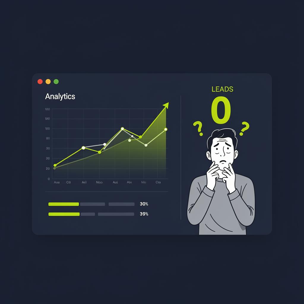 Por Qué Tu Web Tiene Tráfico Pero No Genera Leads